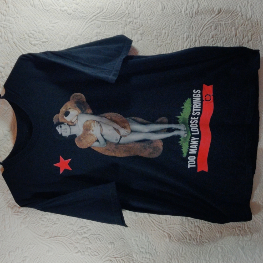 Tmls Too Many Loose Strings Girl & Teddy Bear T-shirt